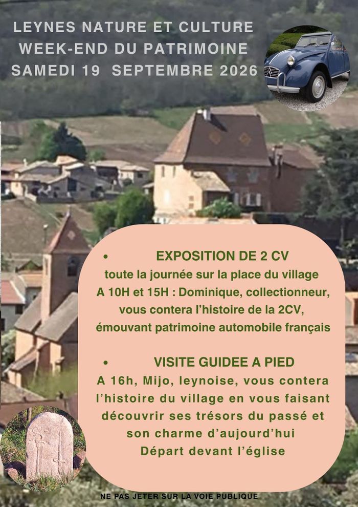Exposition de 2CV, Leynes, Leynes