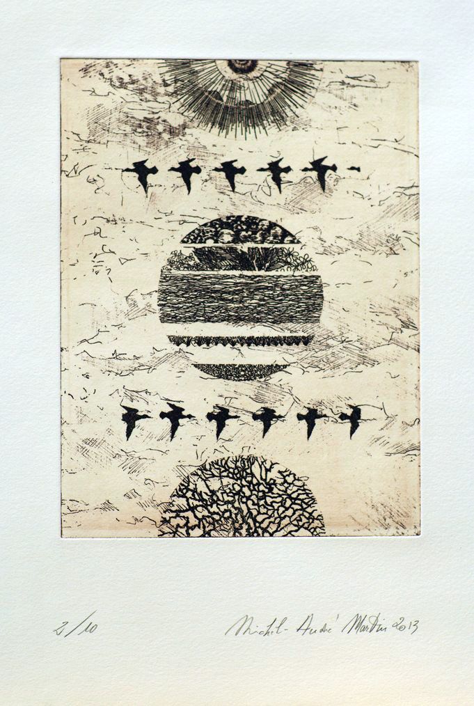 Exposition de Gravures de Michel André Martin, Eglise Saint-Pierre de Charaix, Saint-Christophe-et-le-Laris