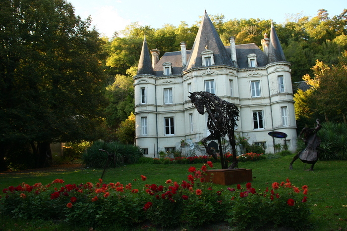 Exposition de sculptures métalliques et en bronze, Bellecour, Pocé-sur-Cisse