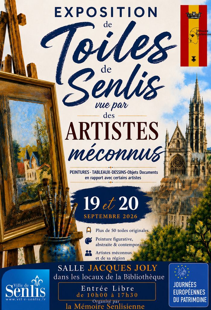 Exposition de toiles de Senlis, 1 Place Saint-Pierre,  60300 SENLIS, Senlis