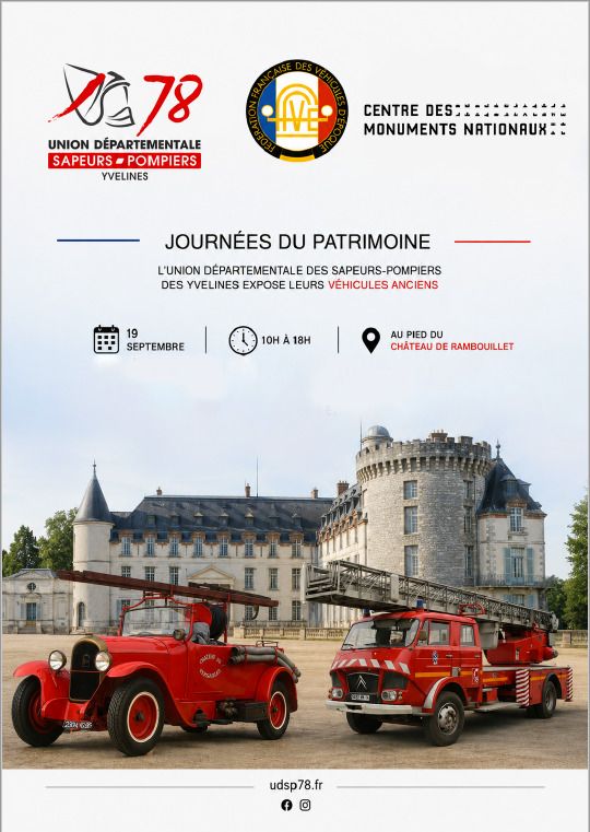 Exposition du patrimoine des sapeurs-pompiers des yvelines, Château de Rambouillet, Rambouillet