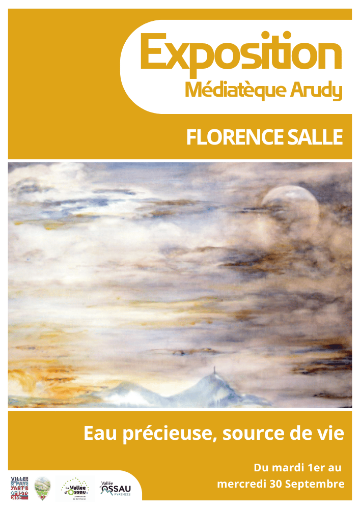 Exposition Eaux précieuse, source de vie Florence Salle Place de l’Hôtel de ville Arudy