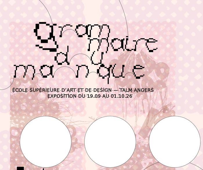 Exposition Grammaire du manque par Silvana McNulty, Annexe Giffard (École Supérieure d’Art et de Design TALM), Angers