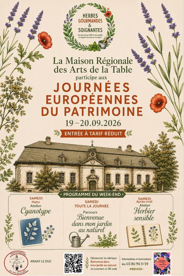 Exposition Herbes gourmandes, herbes soignantes, Maison Régionale des Arts de la Table, Arnay-le-Duc