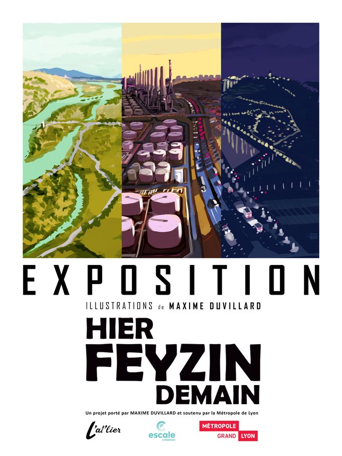 Exposition « Hier Feyzin Demain » proposée par Maxime Duvillard, Fort de Feyzin, Feyzin