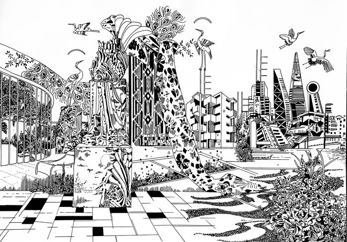 Exposition hors-les-murs de Chourouk Hriech et solo chorégraphique, Médiathèque Maximilien Kogoj, Moliets-et-Maâ