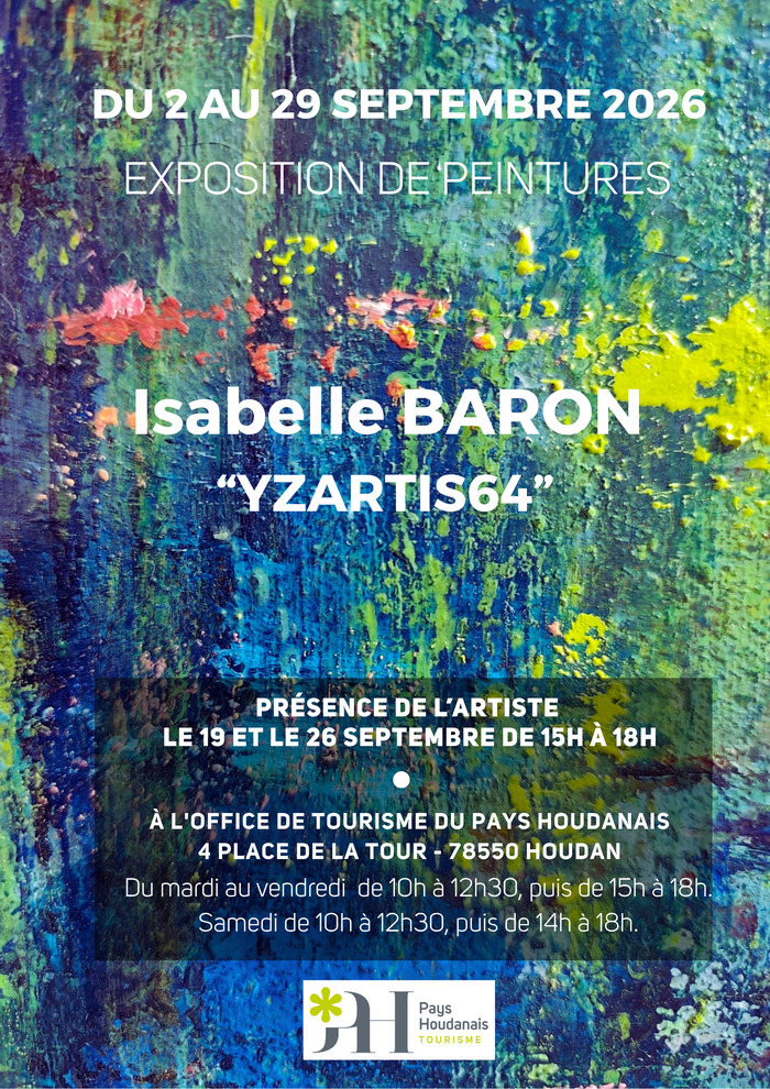 Exposition Isabelle Baron, Office de tourisme du Pays houdanais, Houdan
