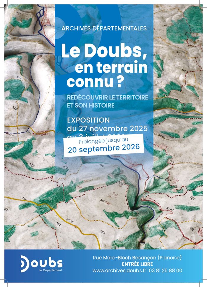 Exposition « Le Doubs en terrain connu ? », Archives départementales du Doubs, Besançon