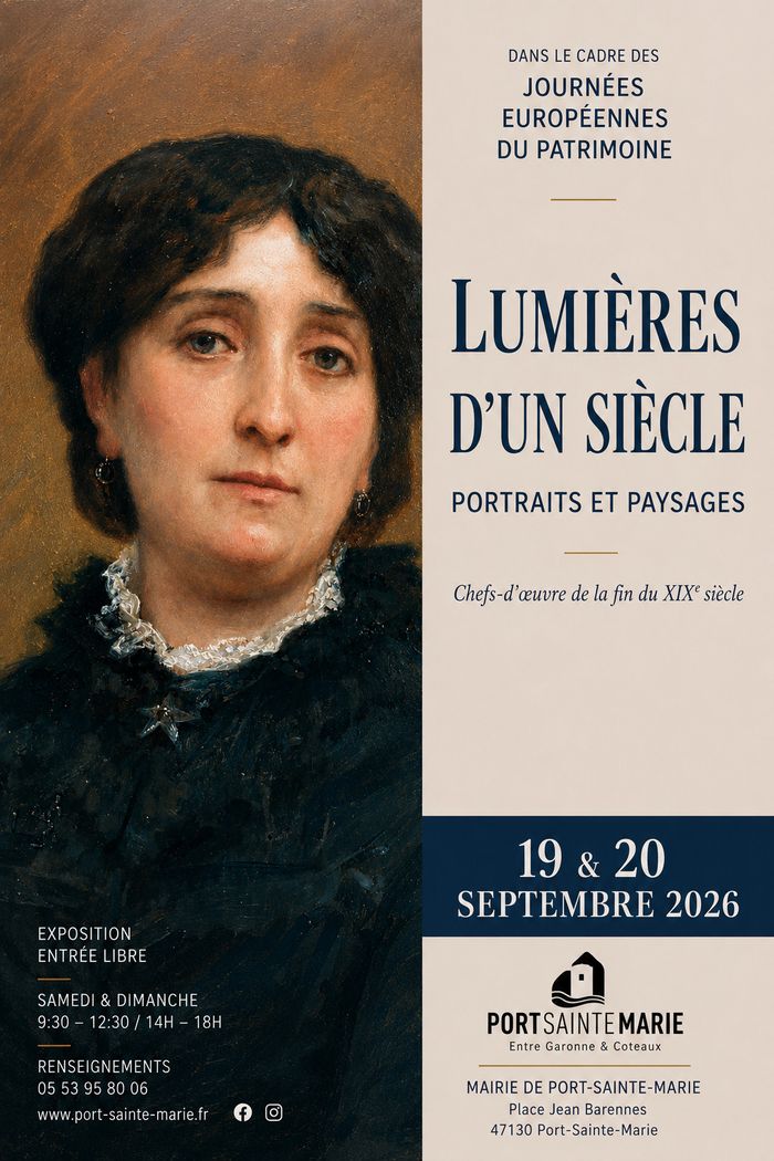 Exposition « Lumières du siècle. Peintures et paysages. Chefs-d’œuvre de la fin du XIXe siècle », Hôtel de ville, Port-Sainte-Marie, Port-Sainte-Marie
