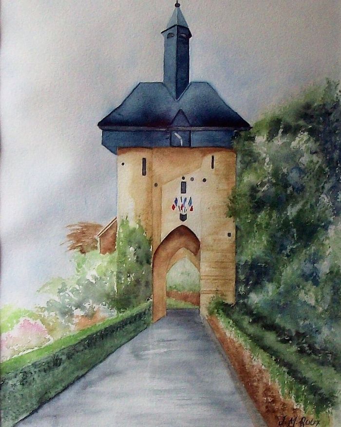 Exposition Merveilles du patrimoine en Val-de-Loire. Aquarelles de Jean-Michel Roux, Moulin de Vauchevrier, Château-Renault