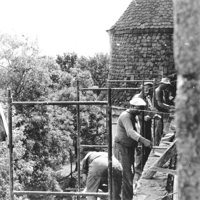 Exposition photo : Goutelas en chantier, Château de Goutelas, Marcoux