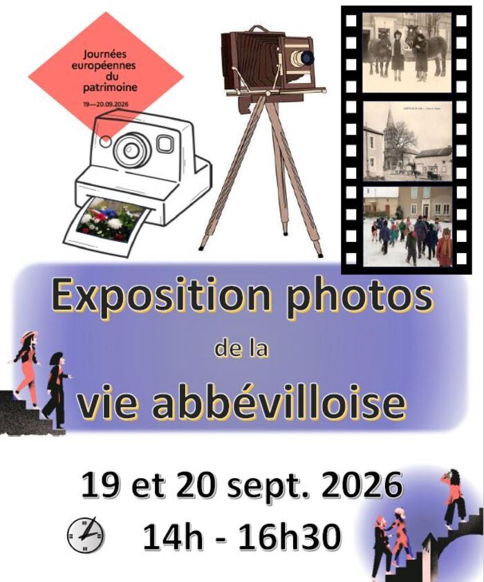Exposition photos sur la vie abbévilloise, Église paroissiale de la Nativité-de-la-Vierge, Abbéville-lès-Conflans