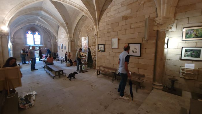 Exposition sous les voûtes, Basilique Notre-Dame-des-Enfants, Châteauneuf-sur-Cher