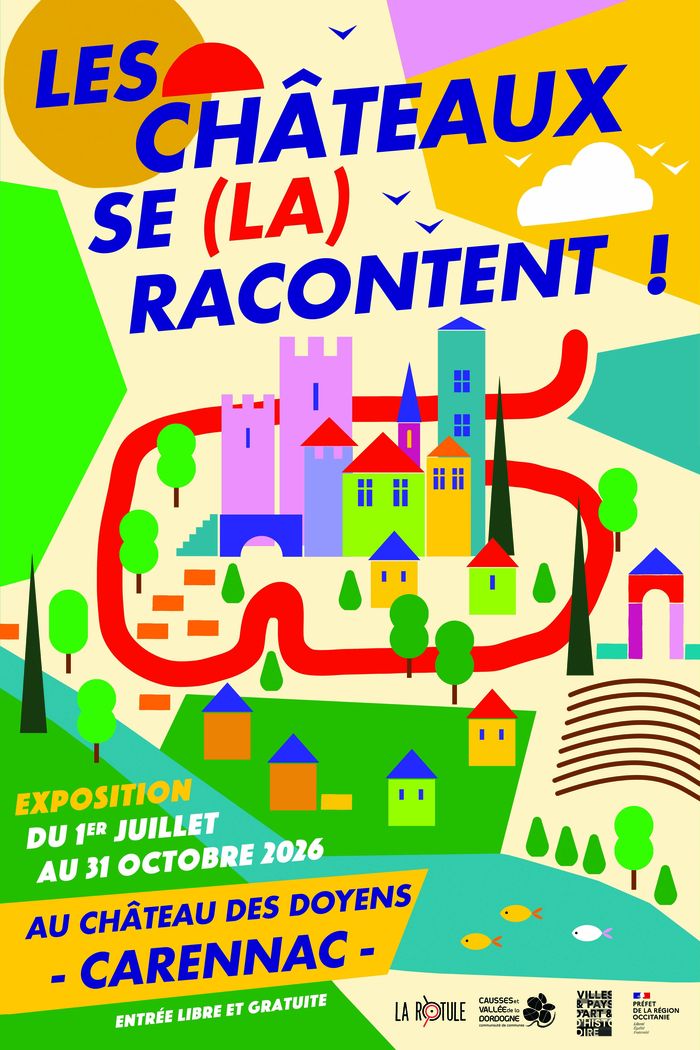Expositions : Les châteaux se (la) racontent ! et exposition permanente – Château des Doyens, Cour du prieuré de Carennac, Carennac