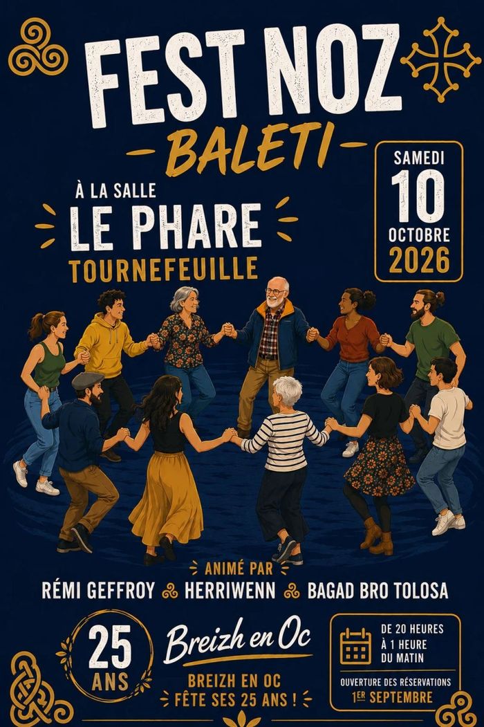 Fest-noz Baleti – 25ans de Breizh en Oc, Le Phare, Toulouse (31), Tournefeuille