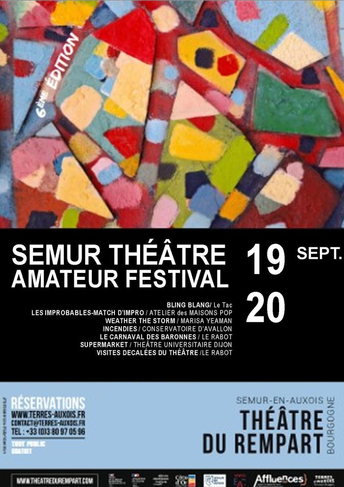 Festival de théâtre, Théâtre du Rempart, Semur-en-Auxois