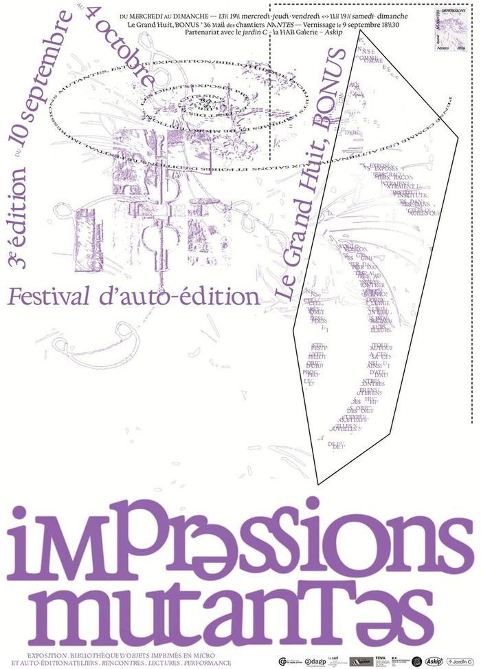 Festival Impressions mutantes 2026 Grand Huit – Collectif Bonus Nantes
