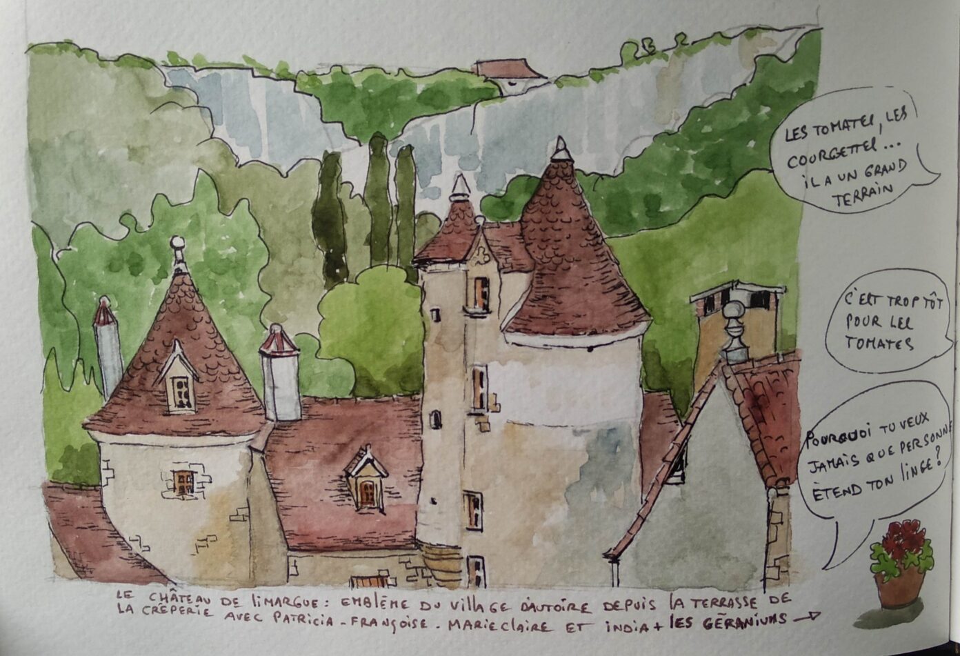 Festival Résurgence X Atelier Croq’balade en Quercy Stage Carnet de Voyage Gramat