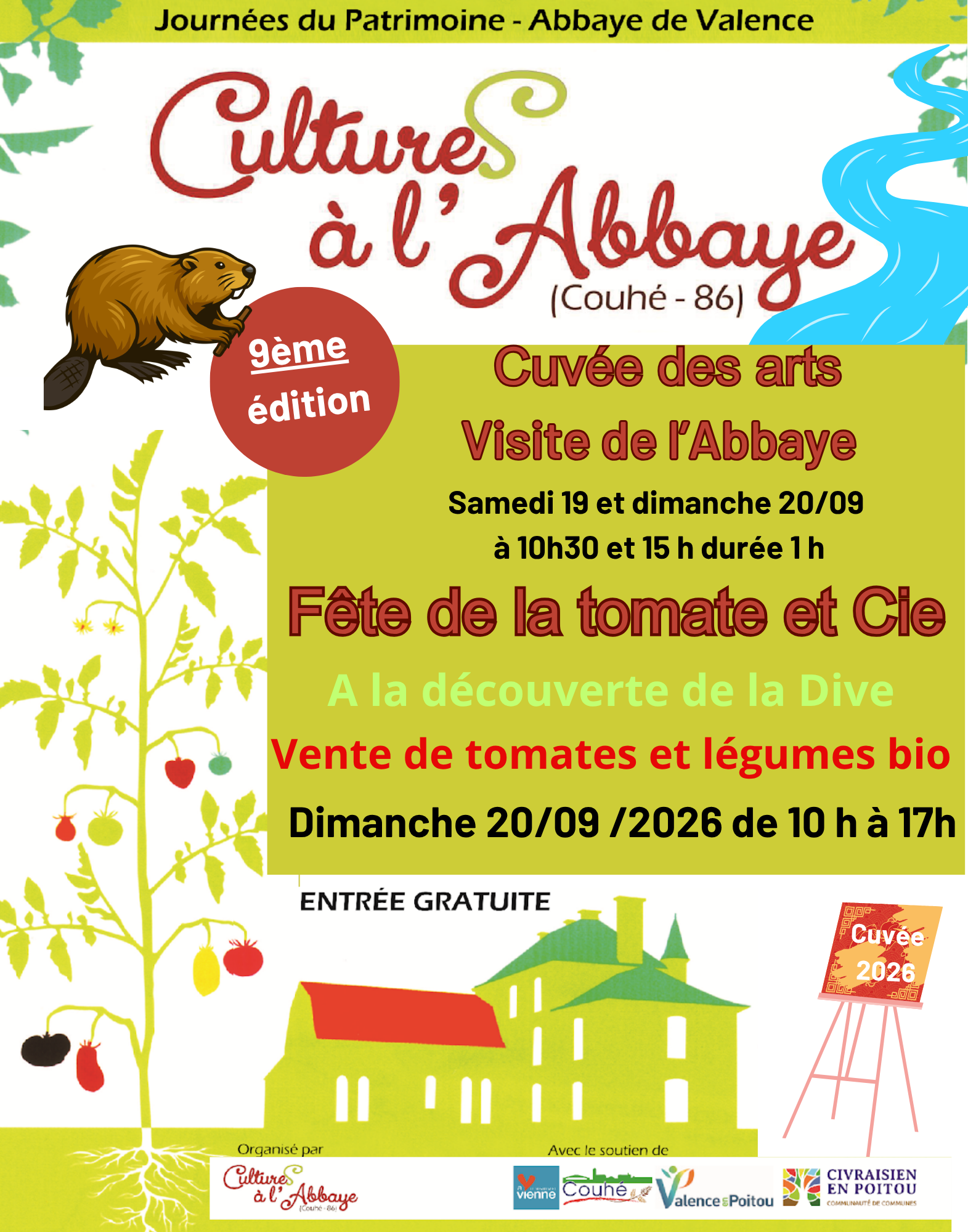 Fête de la tomate Abbaye de Valence Valence-en-Poitou 2026-09-20