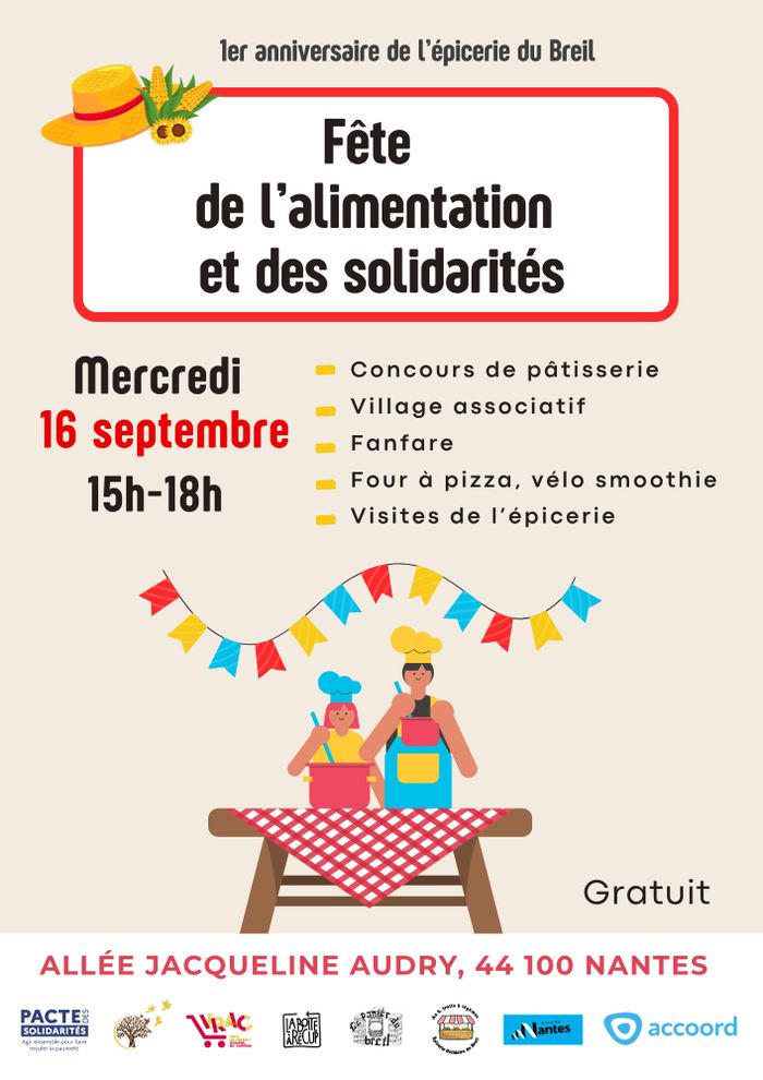 Fête de l’alimentation et des solidarités Allée Jacqueline Audry Nantes