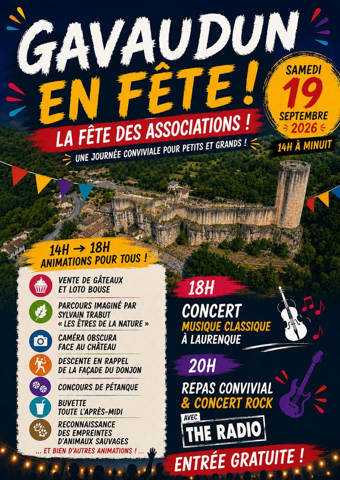 Fête des associations, Château de Gavaudun, Gavaudun