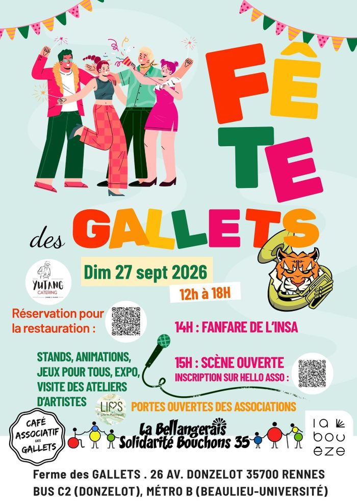 Fête des Gallets, Café associatif des Gallets, Rennes