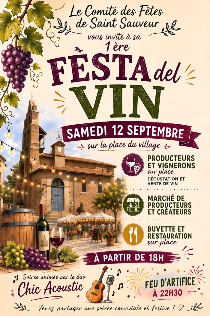 FÊTE DES VINS, Square Albert Angély, Saint-Sauveur