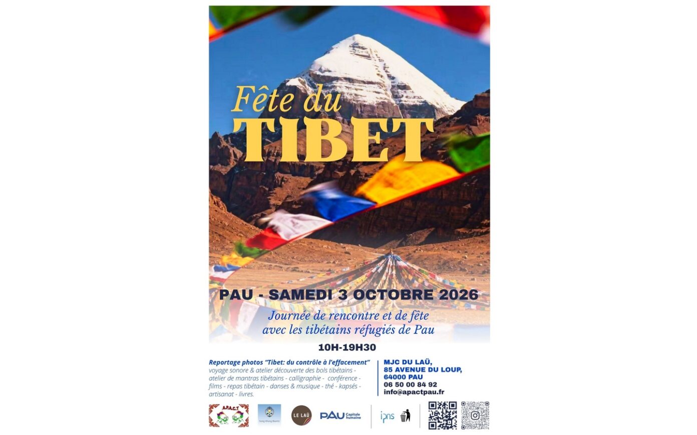 Fête TIBET MJC du LAU Pau