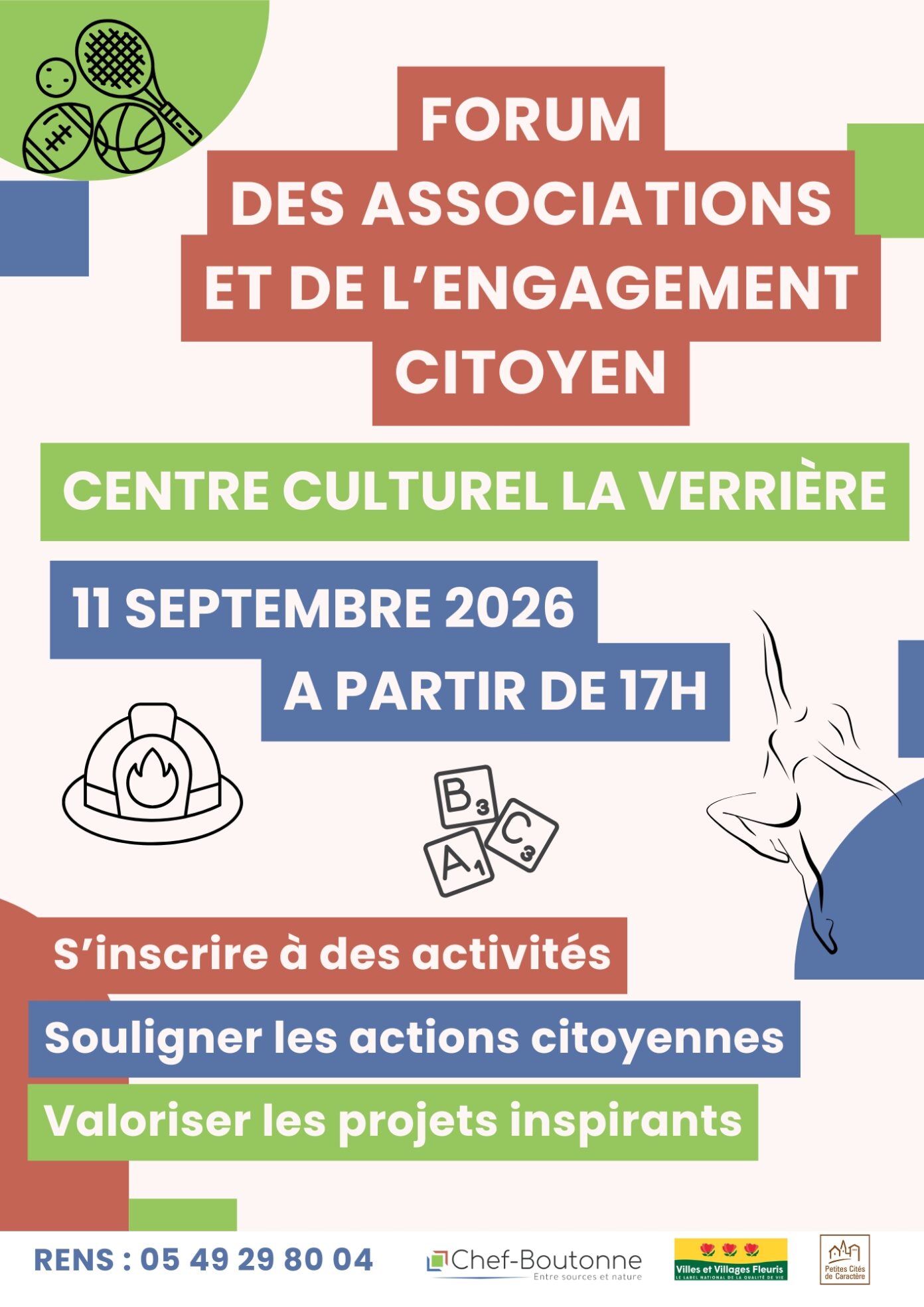 Forum des associations et de l’engagement citoyen Place Cail Chef-Boutonne
