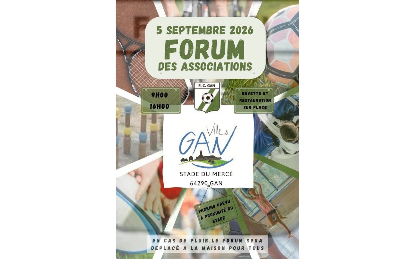Forum des associations Stade du Mercé Gan