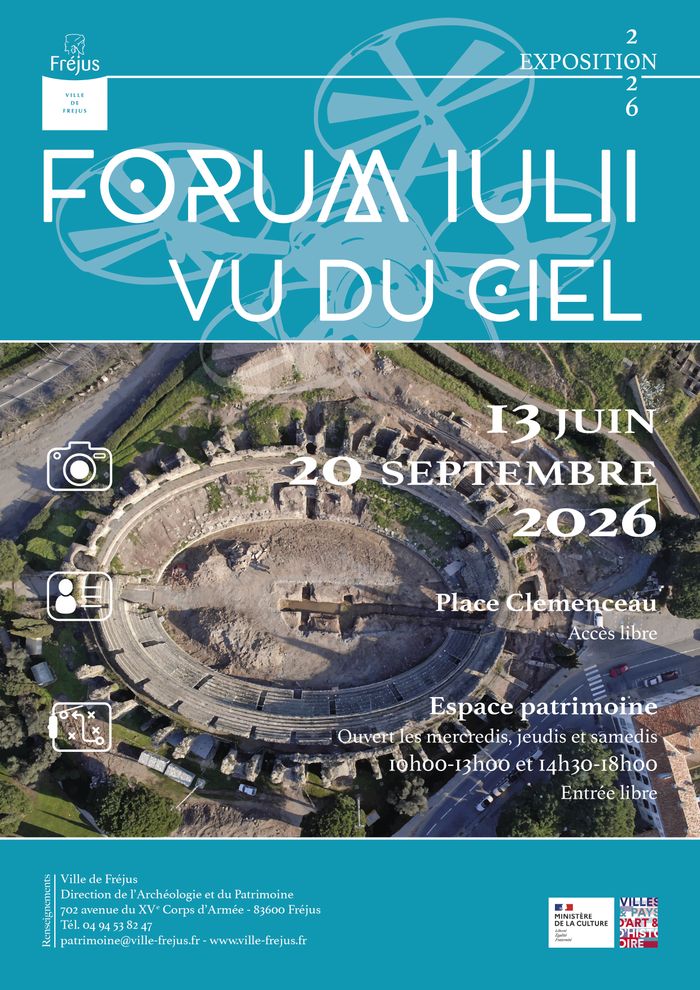 Forum Iulii vu du ciel, Espace Patrimoine, Fréjus