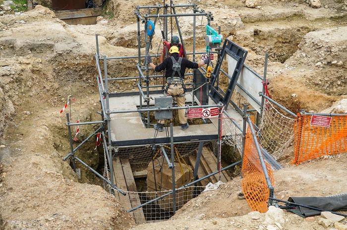 Fouille archéologique: visite conviviale du sanctuaire, Gisacum, site gallo-romain, Le Vieil-Évreux