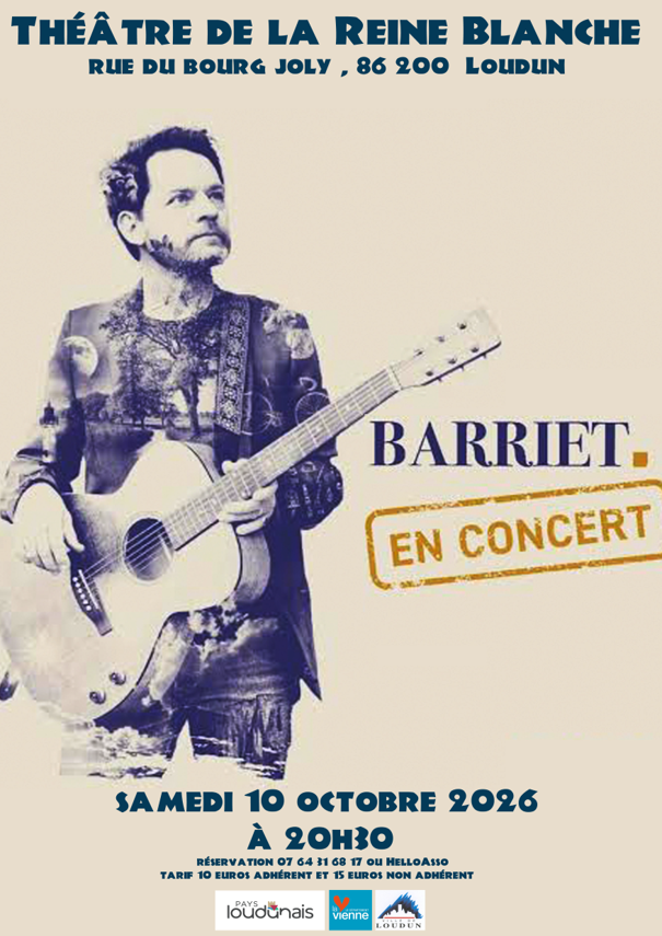 François Barriet en concert Théâtre de la Reine Blanche Loudun