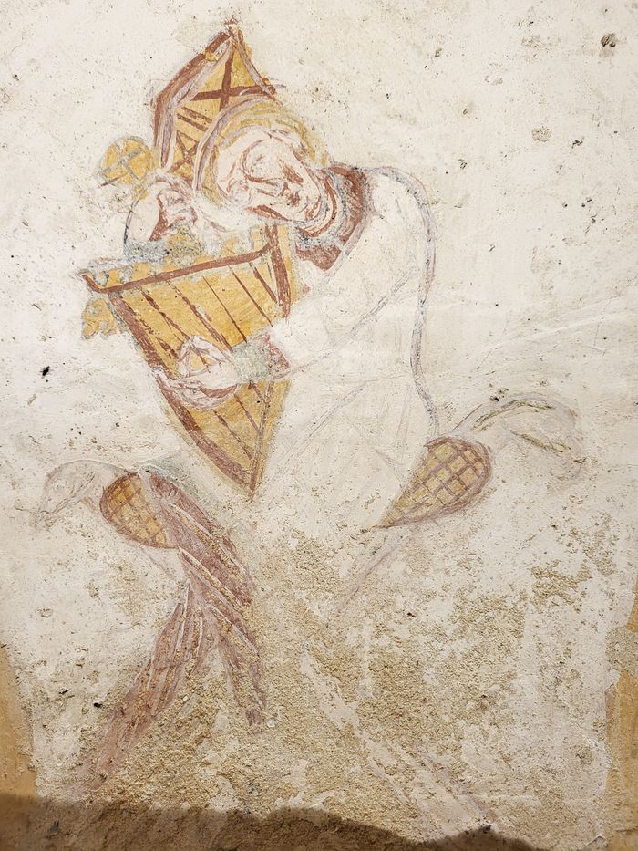 Fresque du XIIᵉ siècle, Église Saint-Nicolas, Tavant