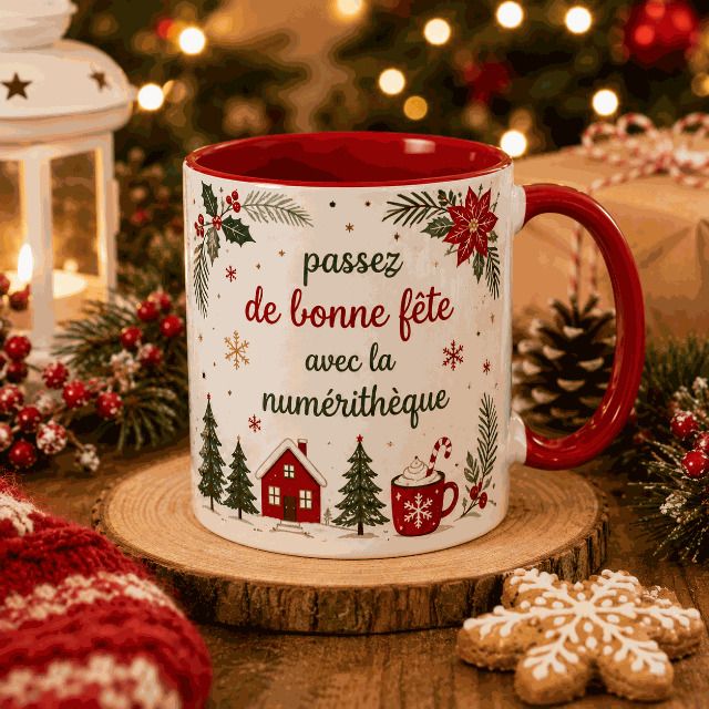 Goûters numériques : créez une tasse unique pour les fêtes, Ludomédiathèque Colette, Tourcoing