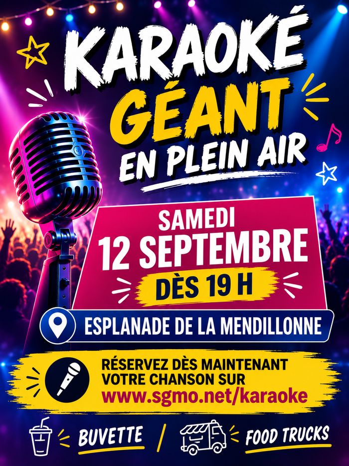 Grande soirée Karaoké, Esplanade de la Mendillonne, Saint-Germain-au-Mont-d’Or