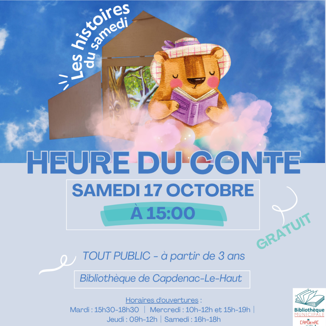Heure du Conte à la Bibliothèque de Capdenac Capdenac
