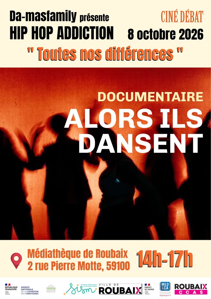 Hip Hop addiction x Ciné débat x CCAS, Médiathéque de Roubaix, Roubaix