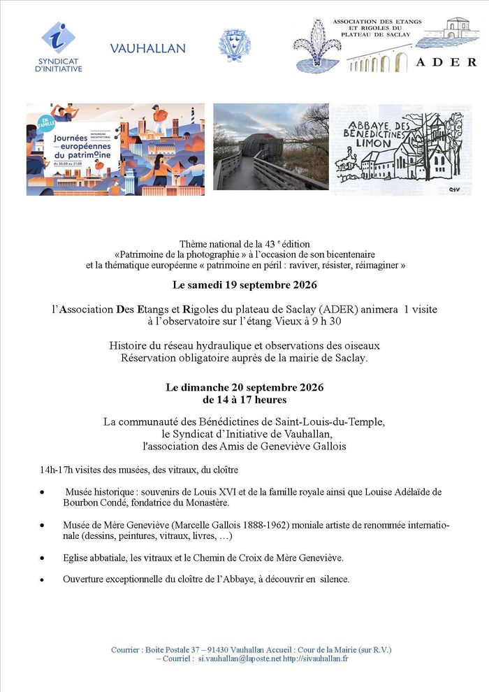 Histoire du réseau hydraulique et observations des oiseaux sur l’étang vieux du plateau de Saclay, Observatoire ornithologique des étangs de Saclay, Saclay