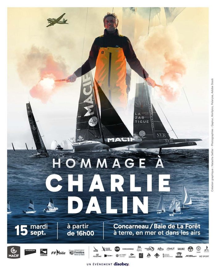 Hommage à Charlie Dalin, Concarneau (lieu à préciser), Concarneau
