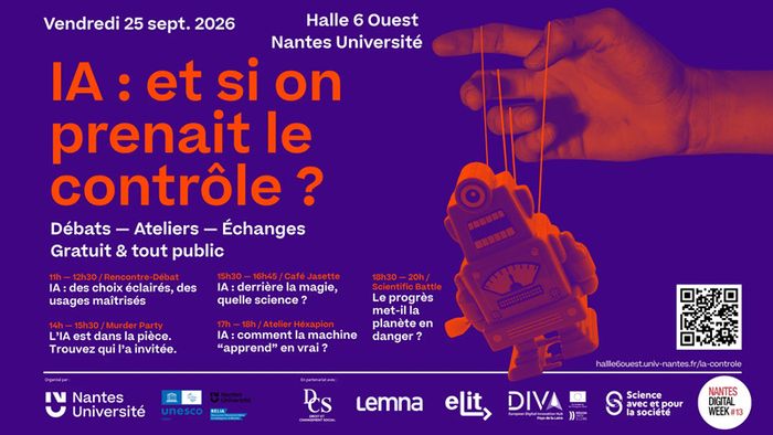 IA : et si on prenait le contrôle ? Halle 6 Ouest Nantes
