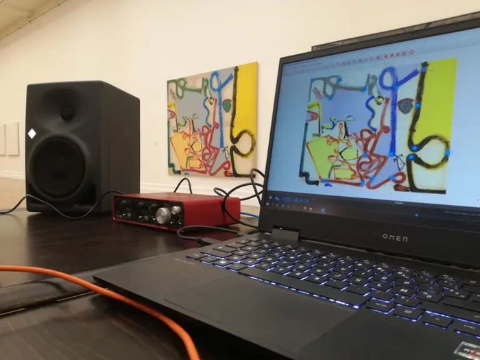 Improvisation collective par Matthieu Debliqui, Bibliothèque Louis Aragon, Amiens