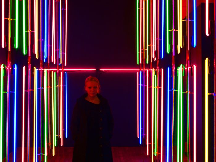 Inauguration de l’installation lumineuse DOUBLE ARCH – ELEMENTS X de l’artiste Anne Katrine Senstad, Espace d’Art au Château de la Gardiole, Coaraze