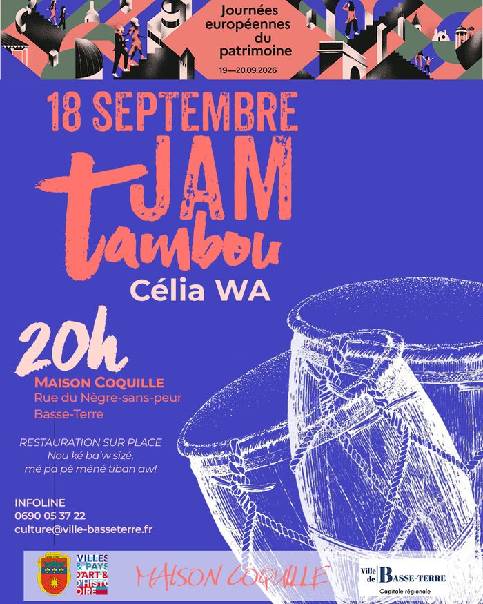 JAM TANBOU Célia WA, Maison Coquille, Basse-Terre