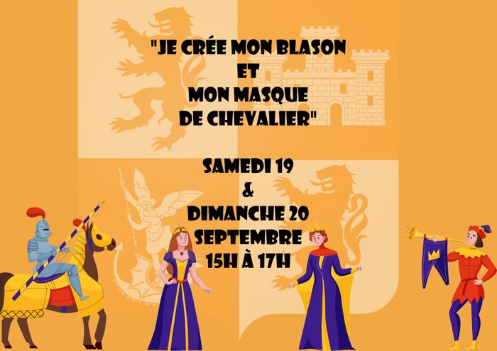 Je crée mon blason et mon masque de chevalier, Château de Lavardens, Lavardens