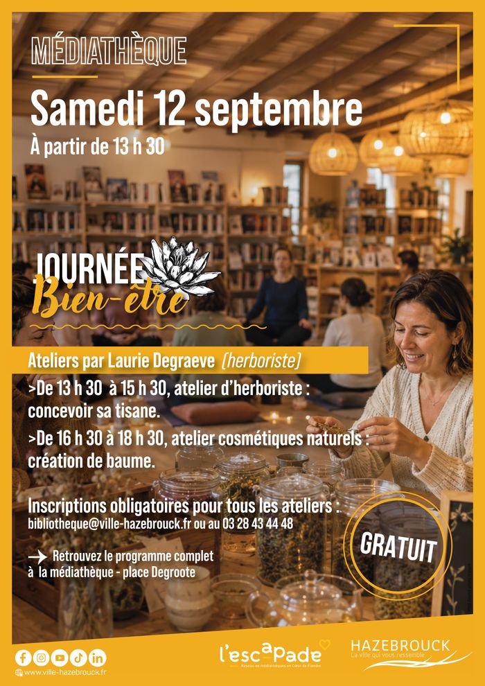 Journée bien-être, Médiathèque Hazebrouck, Hazebrouck