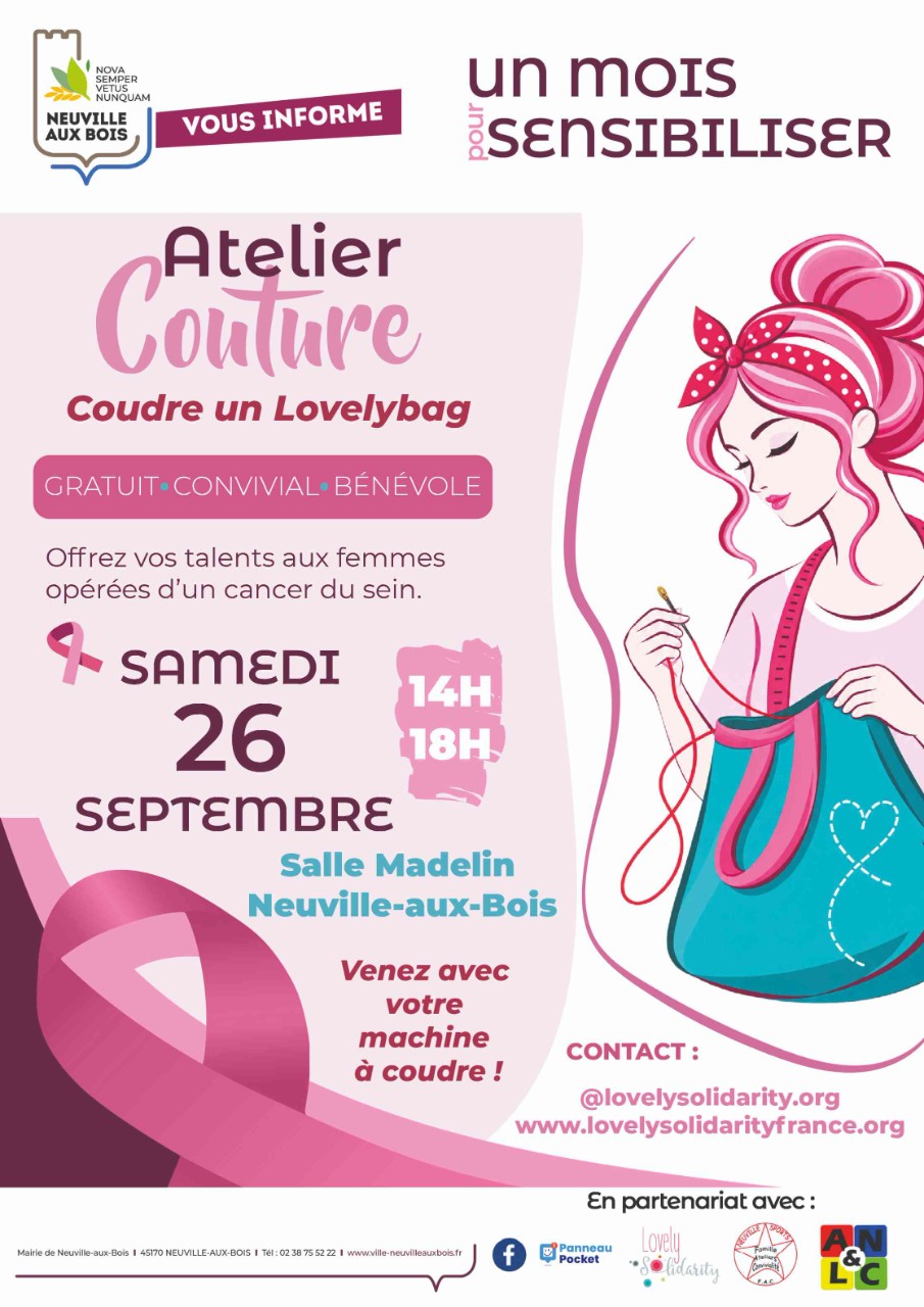 Journée Couture Octobre Rose Neuville-aux-Bois
