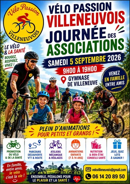 Journée des associations de Villeneuve Vélo Passion Villeneuvois Villeneuve