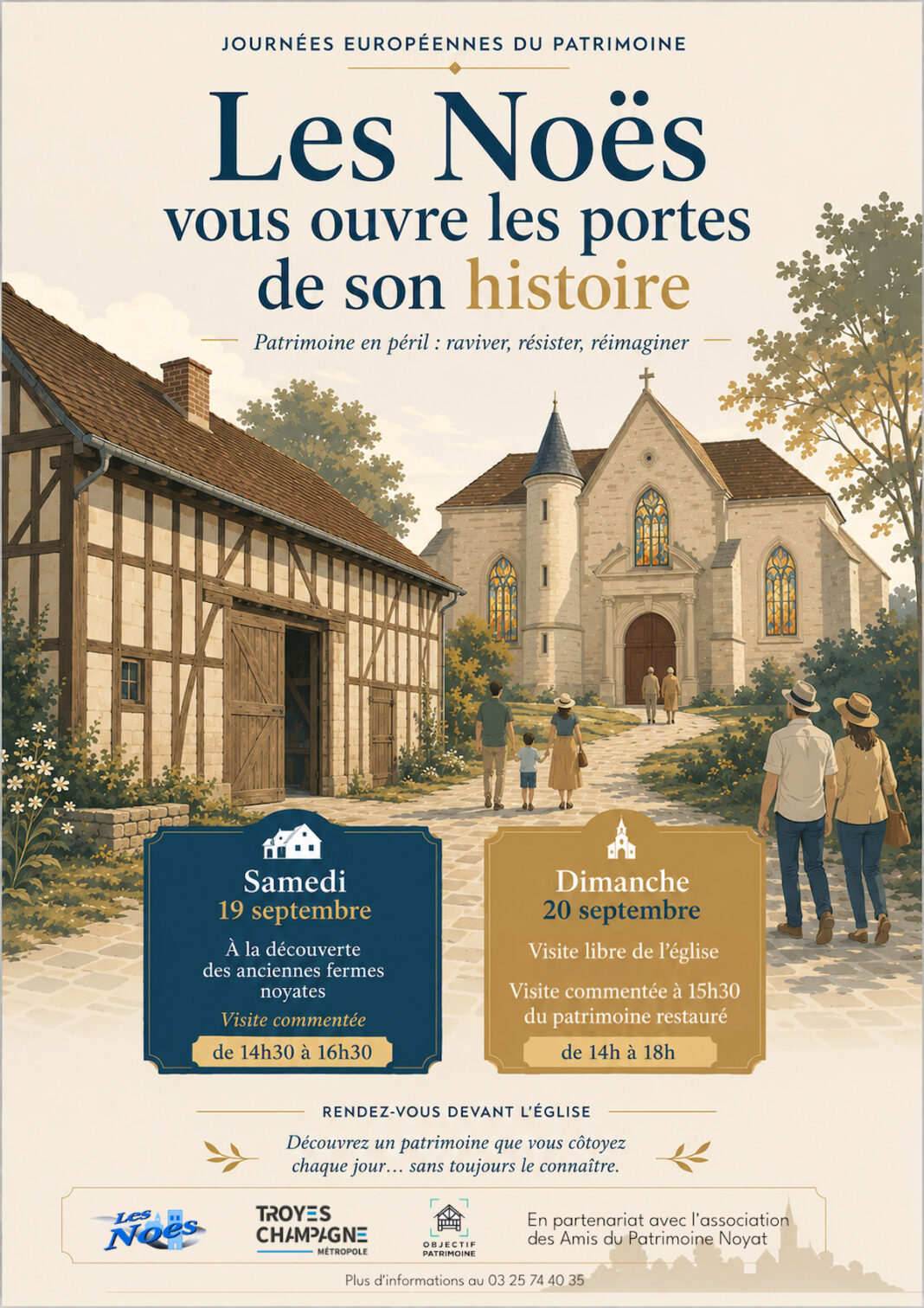 Journée Européenne du Patrimoine à Les Noës-Près-Troyes Les Noës-près-Troyes