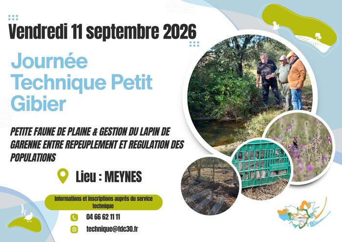 Journée Technique Petit Gibier, Meynes (30), Meynes